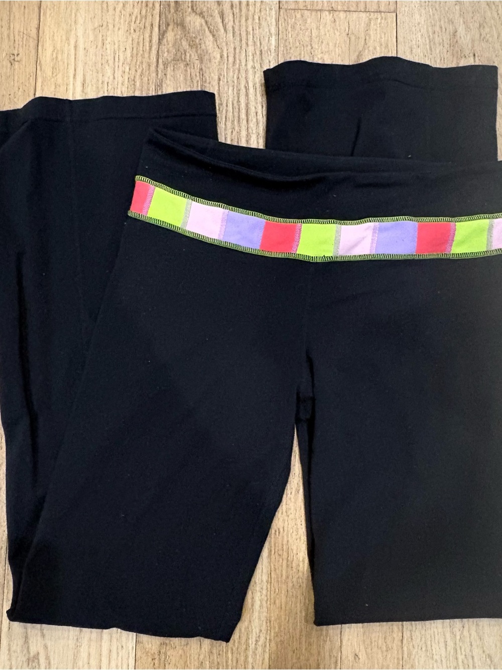 Lululemon Leggings with Color-Block Waistband